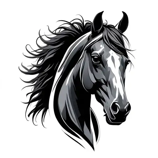 Porsche Horse Abstract