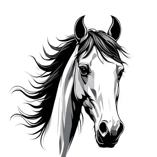 Ferrari Horse Abstract