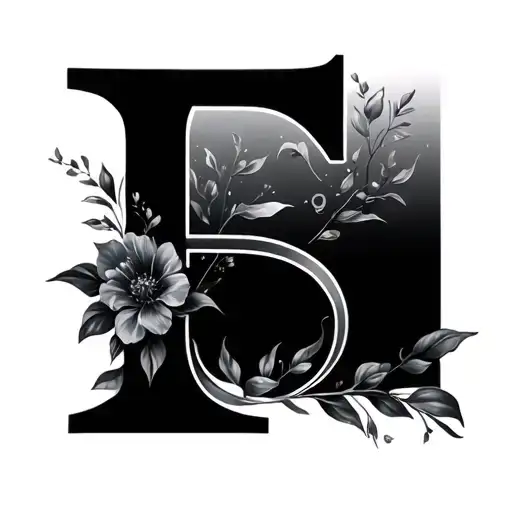 A Family Tatoo With The Letter F And Number 5