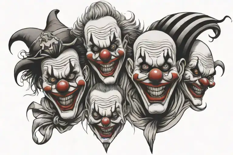 Three Evil Clowns