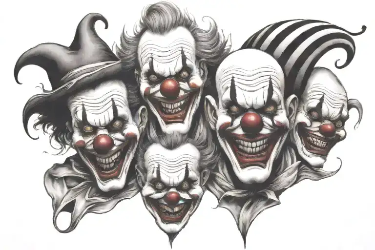 Three Evil Clowns