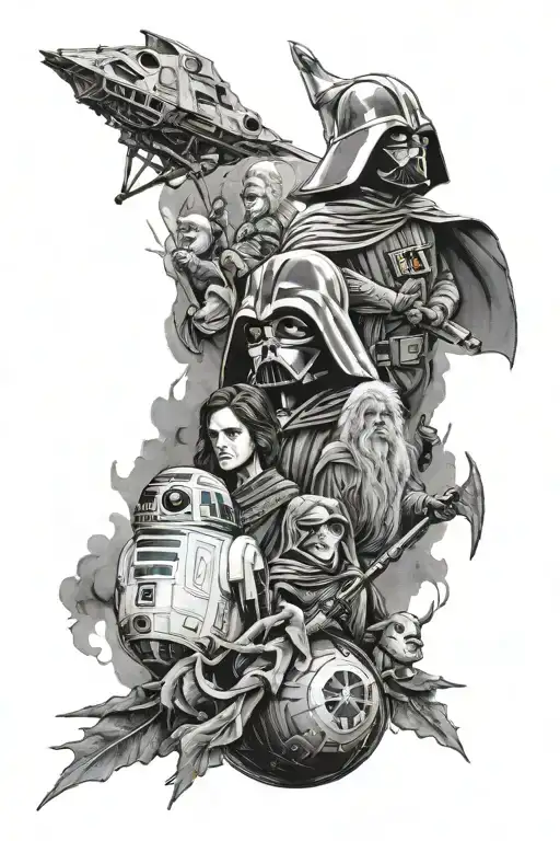 Star Wars And Lord Of The Rings And Harry Potter Inspired