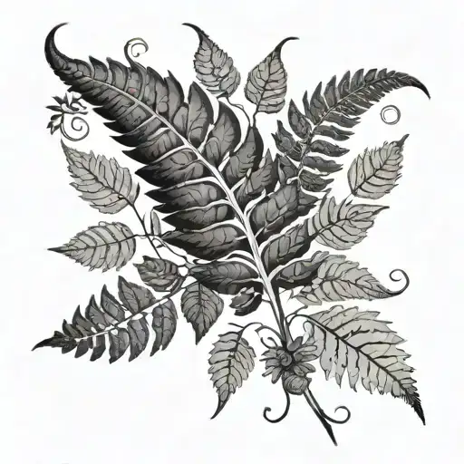 Fern Leaf And Vines
