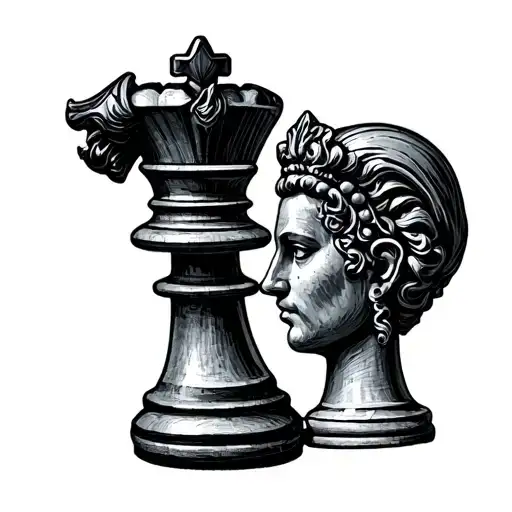 Chess King And Queen Chess Piece