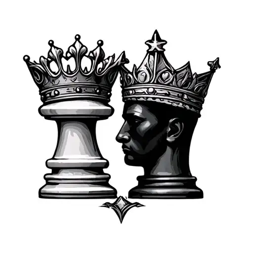 Chess Pieces King And Queen For Parents