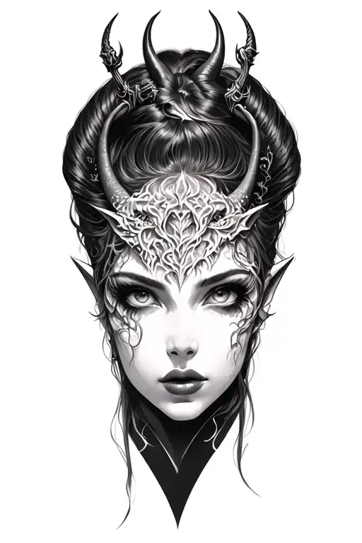 Beautiful Demon Girl