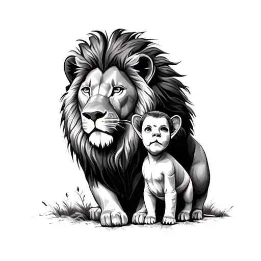 Lion And Child