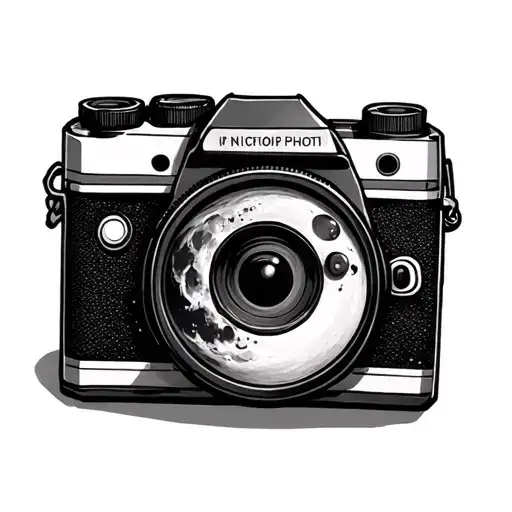 Clicking Moon Photo Camera