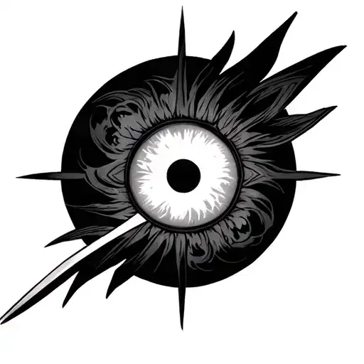 Itachi Uchicha Sharingan Eye In The Blade