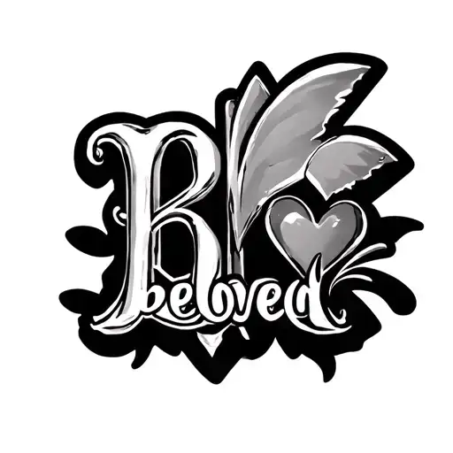 Chrome Hearts Cross With The Word Beloved