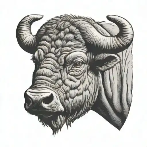 African Buffalo Head