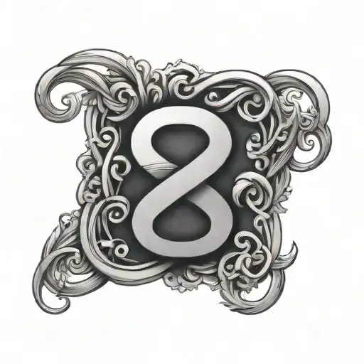 Letters T And K Infinity Symbol Intertwined