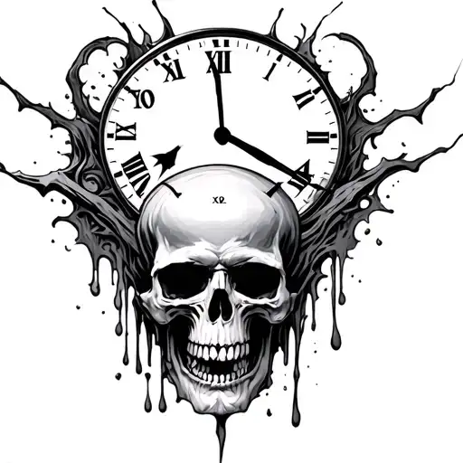 Melting Clocks And Skulls