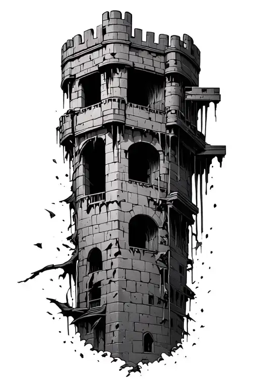 Destroyed Tower Rebuilt By Valkyrie