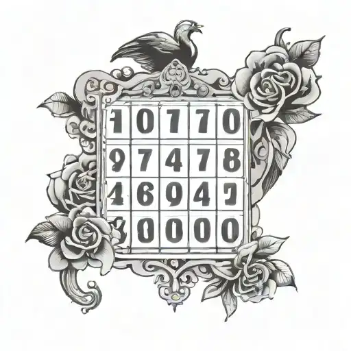 Bingo Card Featuring