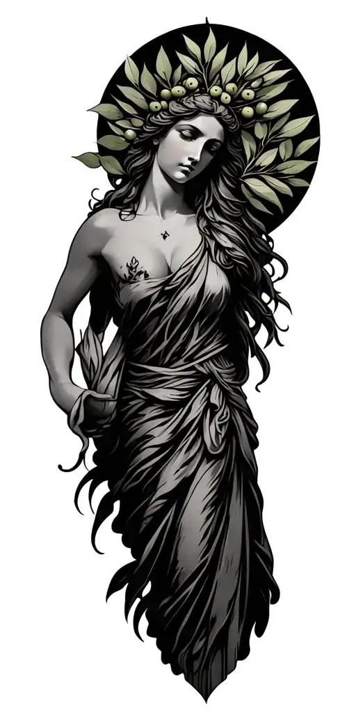 Olive Branches Greek Goddess