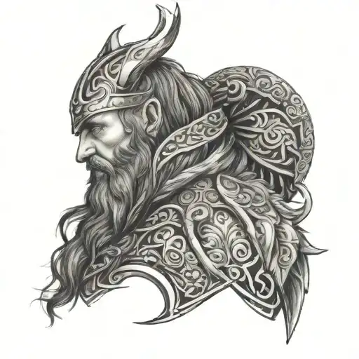 Profile Picturecreate Me A Viking Style Tattoo On The Whole Arm And References To Nordic Mythology