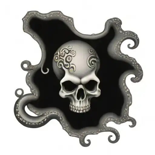 Octopus And Skull