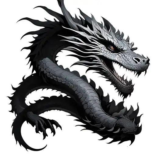 Dragon Wrapping Around