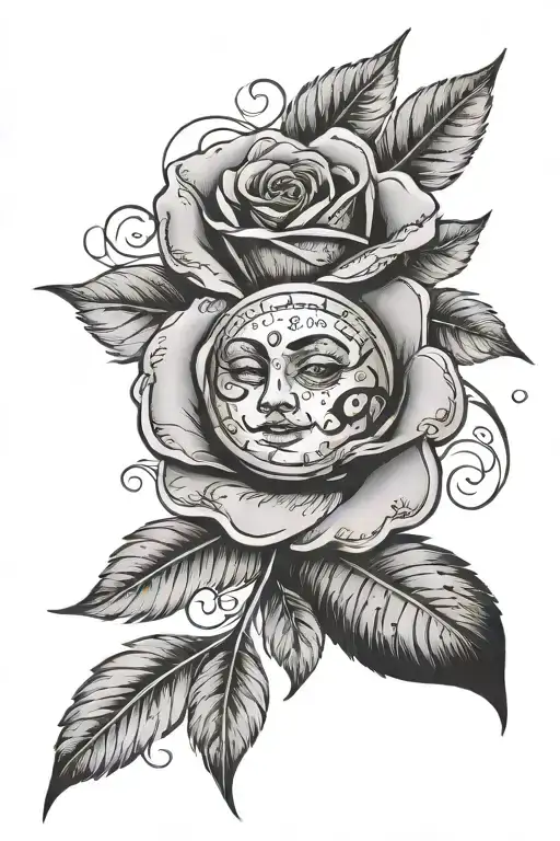 Paper Script With Punjabi Quote With Money Rose And Eye