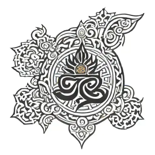 Buddhist Vajra Simple Outline