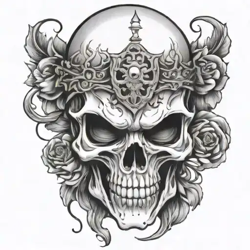 Skull Face Memtomori