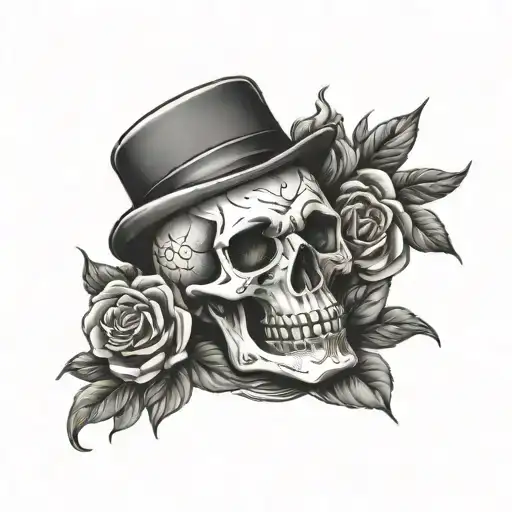 Skull Face Memto Mori Memento Vivere