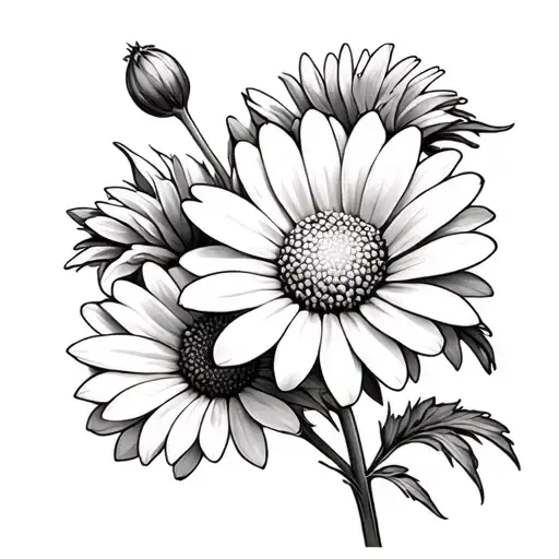 Daisy And Chrysanthemum