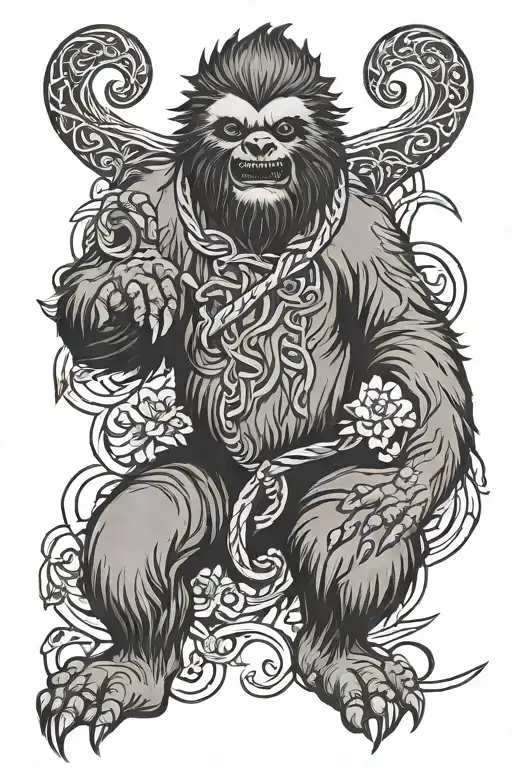 Demon Sloth In Japanese Style