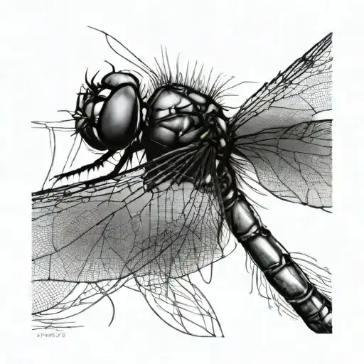 Minimalist Dragonfly Fine Line