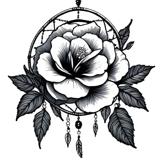 Dreamcatcher Roses Mayflowers Hibiscus