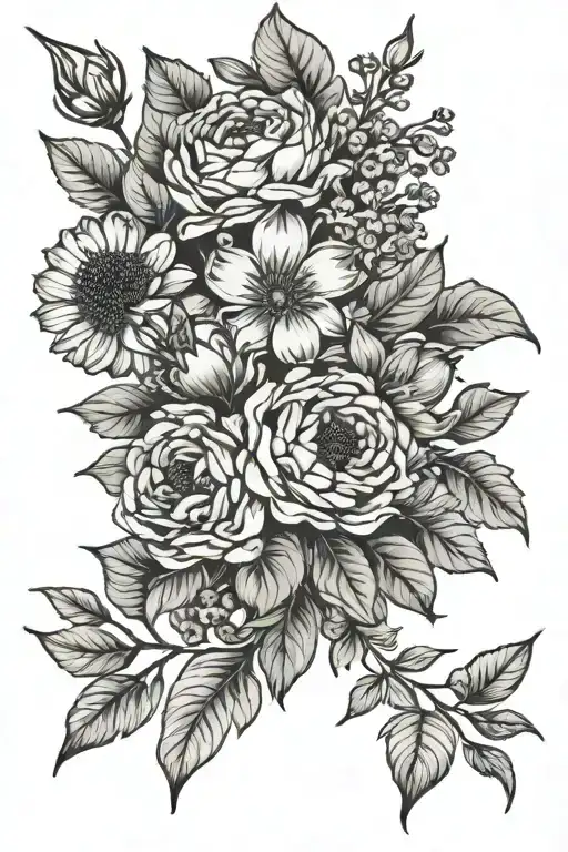 Birth Flower Bouquet