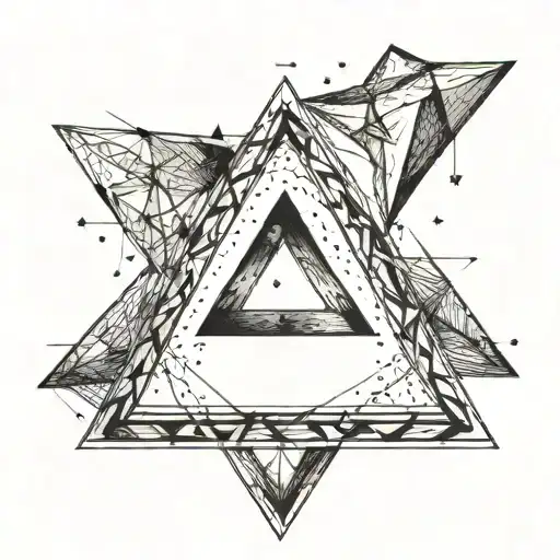 5 Stars Which Are In The Shape Of A Triangle And Which Are Connected By A Line