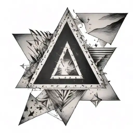 5 Stars Which Are In The Shape Of A Triangle And Which Are Connected By A Line