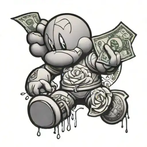 Kaws Money Rose