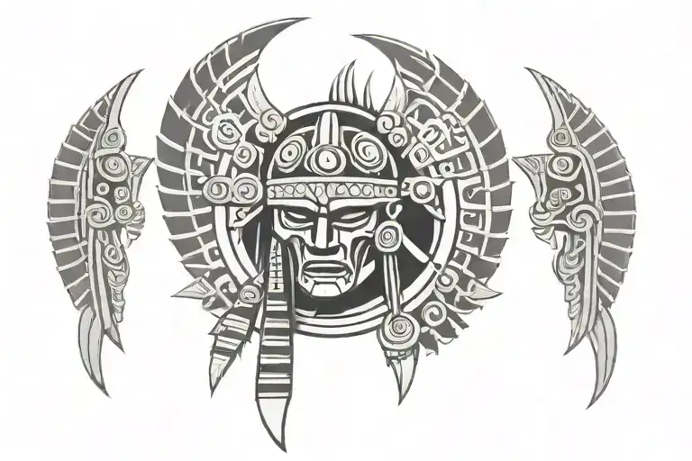 Aztec Warrior Symbol Of Death