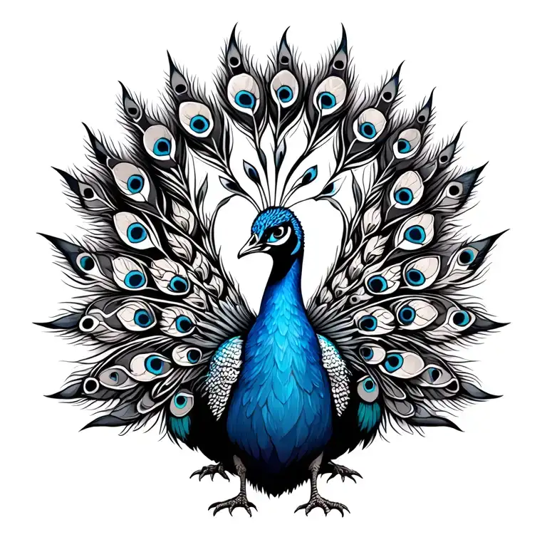 Peacock Without Background