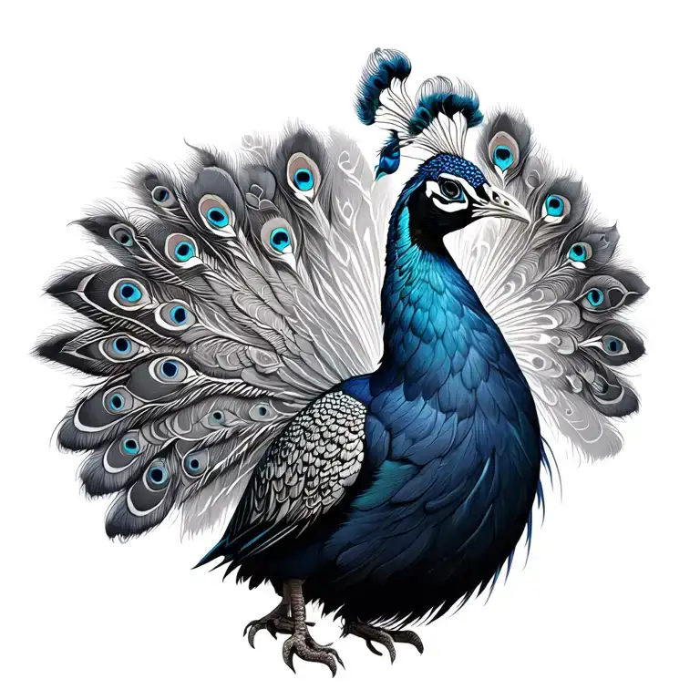 Peacock Without Background