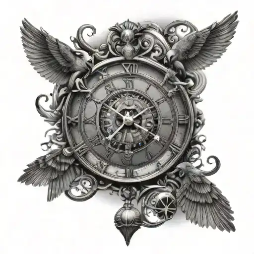 Two Egyptian Mythology Clocks For Men Forearm