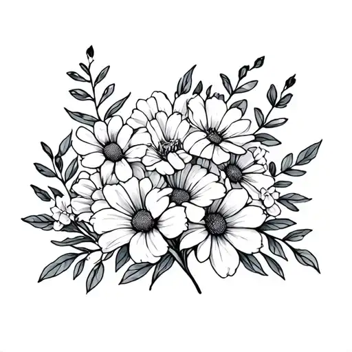 February And May Birth Flower Bouquet