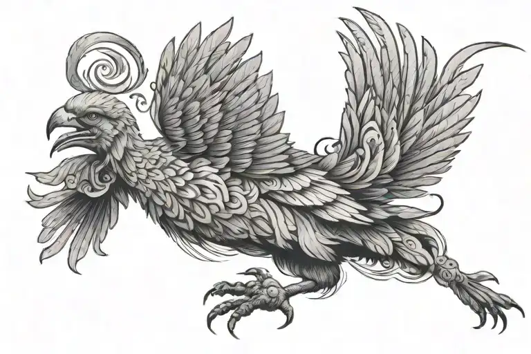 The Prehistoric Fororakos Bird Running