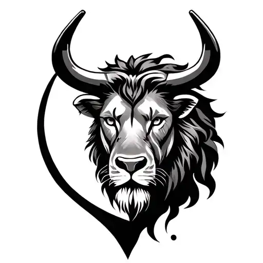 Bull And Lion