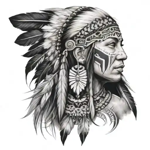 Pretty American Indian Girl