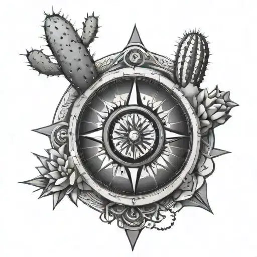 Cactus Shaped Compass