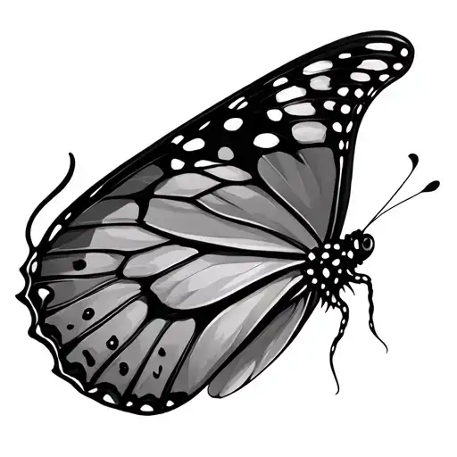 224 And Butterfly Wing Attached