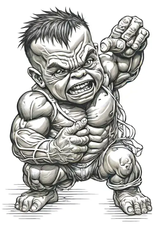 Realistic Gangster Baby Hulk