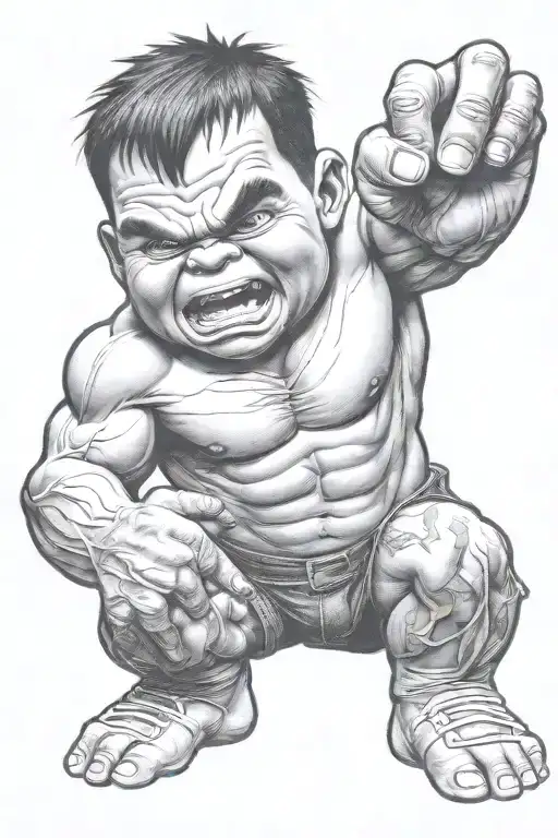 Realistic Gangster Baby Hulk