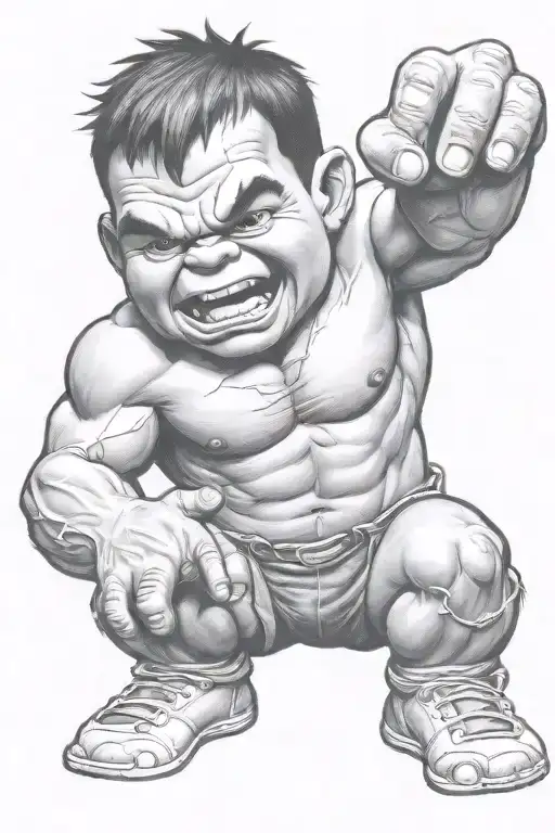 Realistic Gangster Baby Hulk