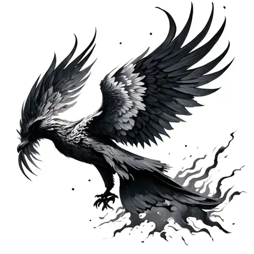 Phoenix Rising From The Ashes