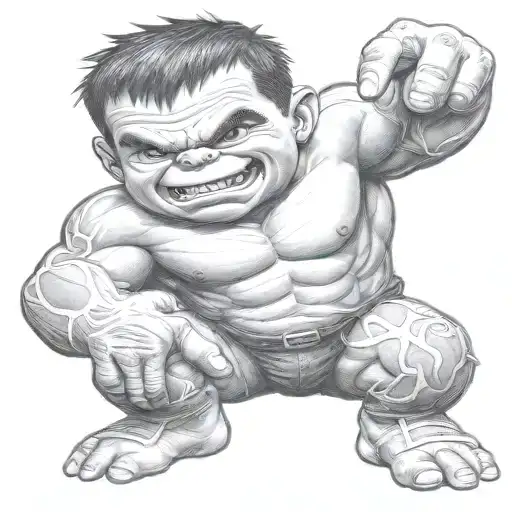 Realistic Gangster Baby Hulk